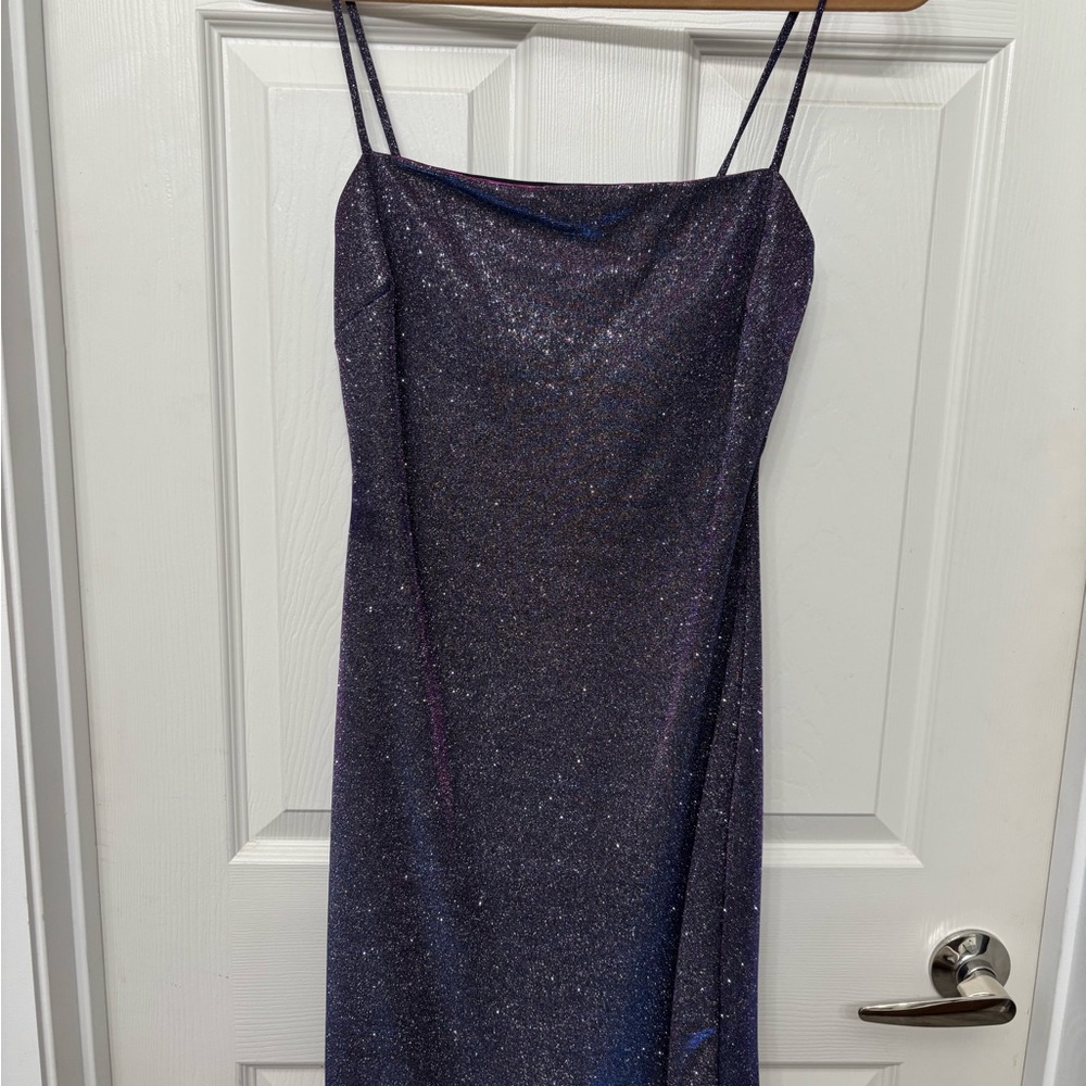 Elegant Glittery Purple Dress